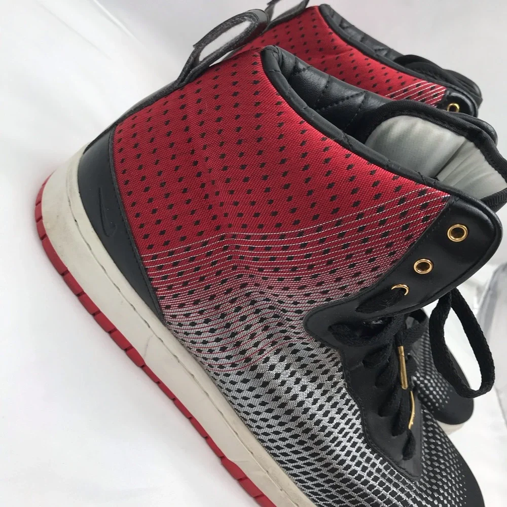Nike KD 8 Lifestyle Black red silver men’s sneakers size 12 - Picture 3 of 11